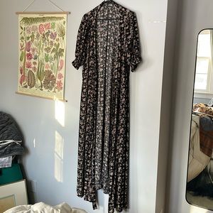 Natural life short sleeve wrap dress